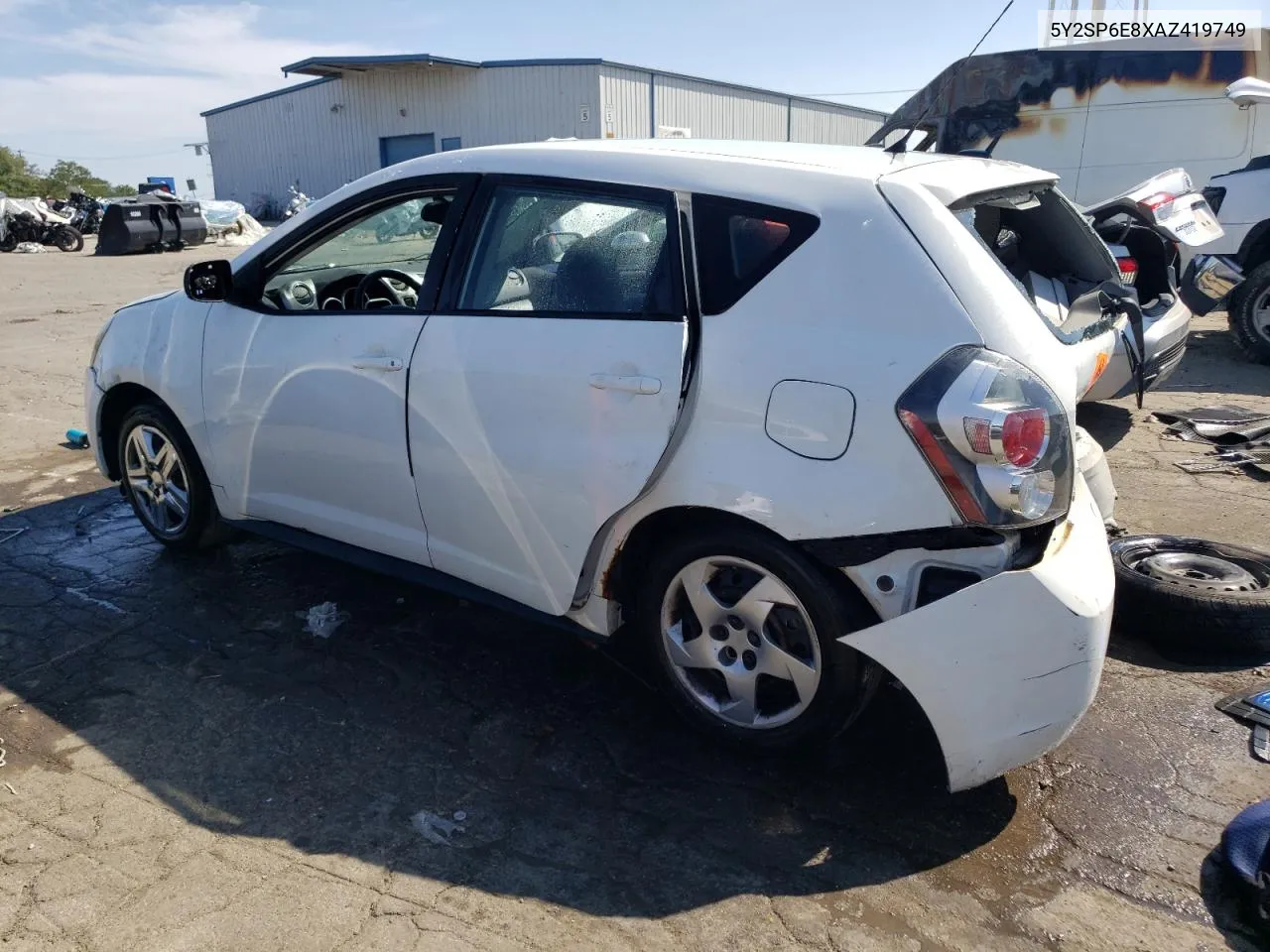 2010 Pontiac Vibe VIN: 5Y2SP6E8XAZ419749 Lot: 70610904