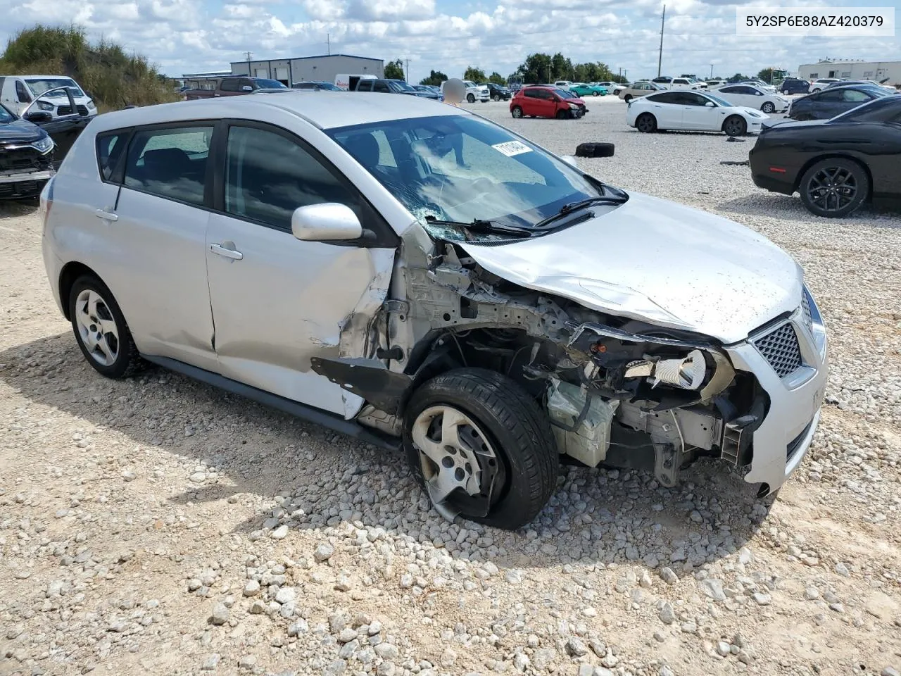 2010 Pontiac Vibe VIN: 5Y2SP6E88AZ420379 Lot: 71019404