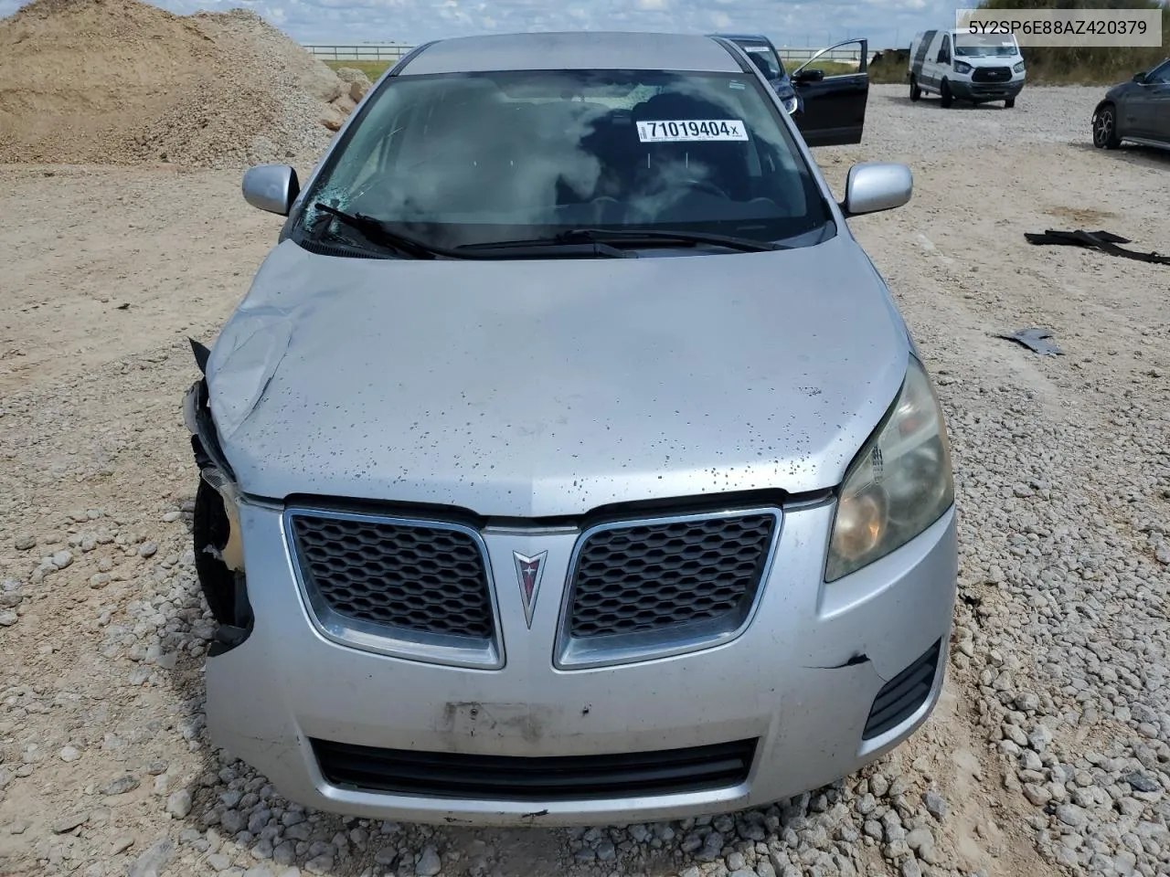 2010 Pontiac Vibe VIN: 5Y2SP6E88AZ420379 Lot: 71019404