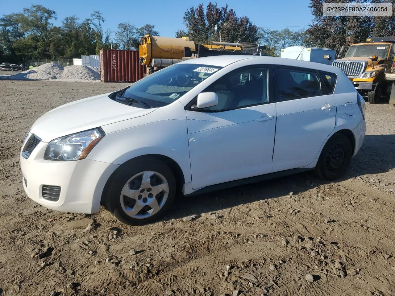 2010 Pontiac Vibe VIN: 5Y2SP6E80AZ406654 Lot: 72618834