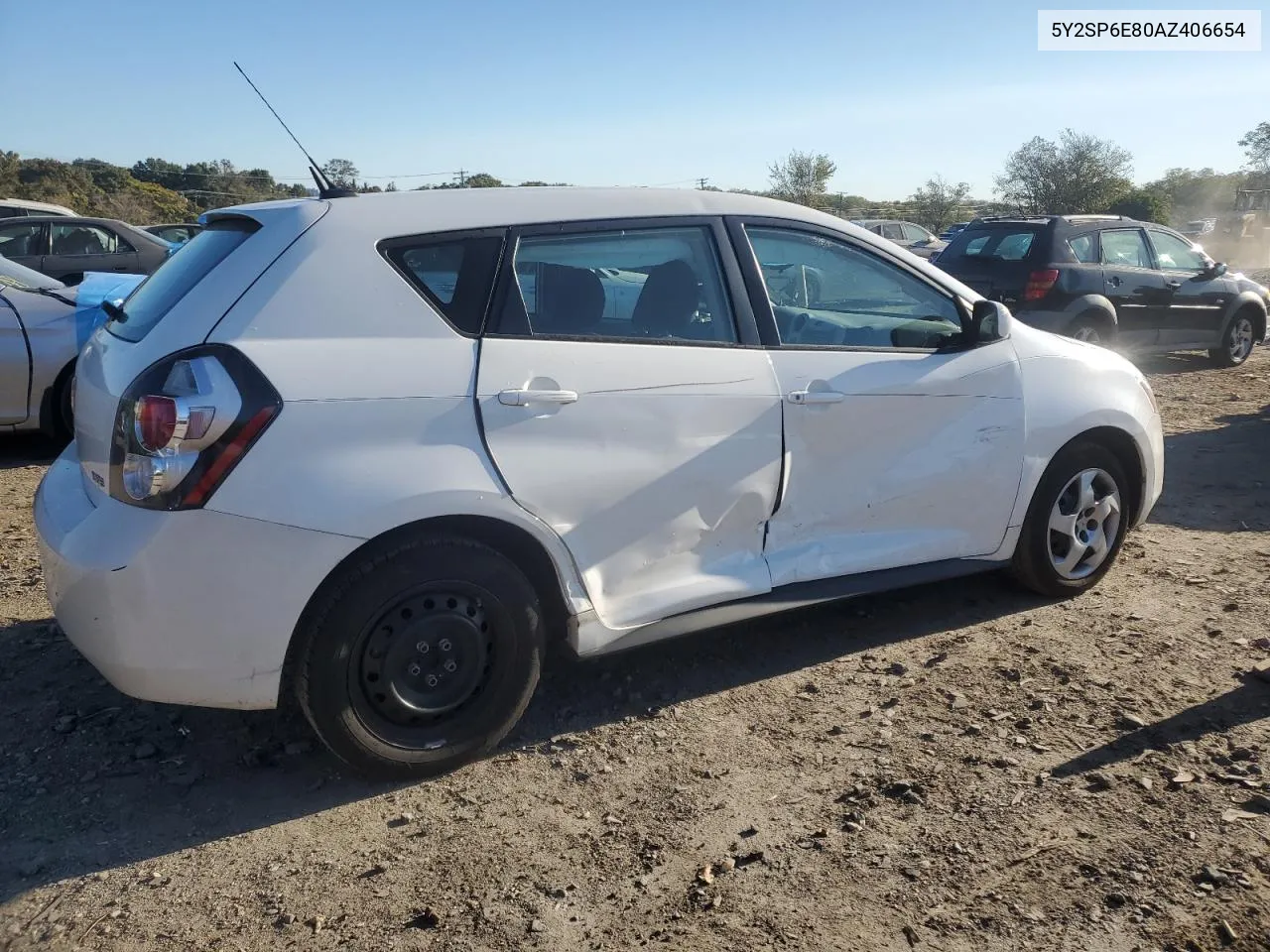 2010 Pontiac Vibe VIN: 5Y2SP6E80AZ406654 Lot: 72618834