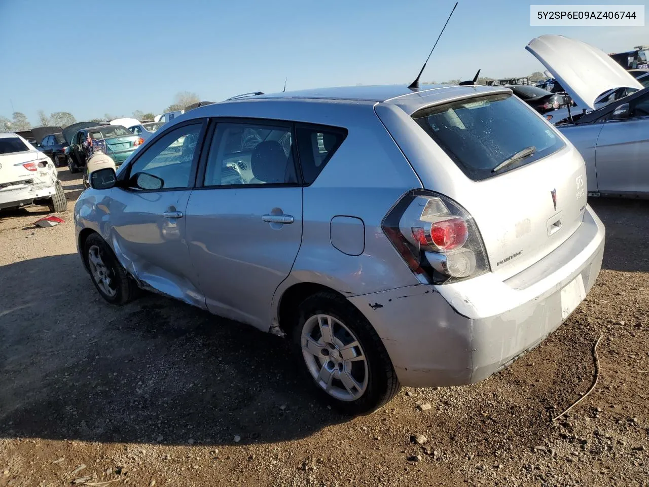 2010 Pontiac Vibe VIN: 5Y2SP6E09AZ406744 Lot: 73111894