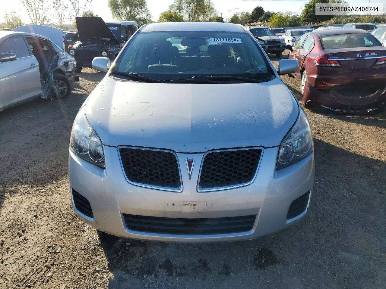 2010 Pontiac Vibe VIN: 5Y2SP6E09AZ406744 Lot: 73111894