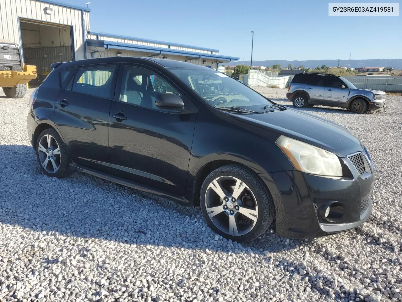 2010 Pontiac Vibe Gt VIN: 5Y2SR6E03AZ419581 Lot: 73755404