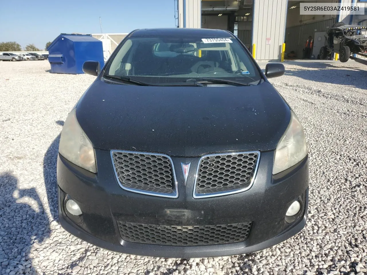 2010 Pontiac Vibe Gt VIN: 5Y2SR6E03AZ419581 Lot: 73755404