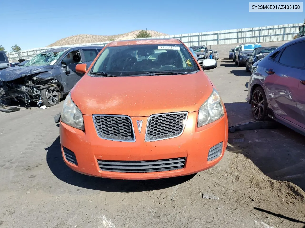 2010 Pontiac Vibe VIN: 5Y2SM6E01AZ405158 Lot: 74008704