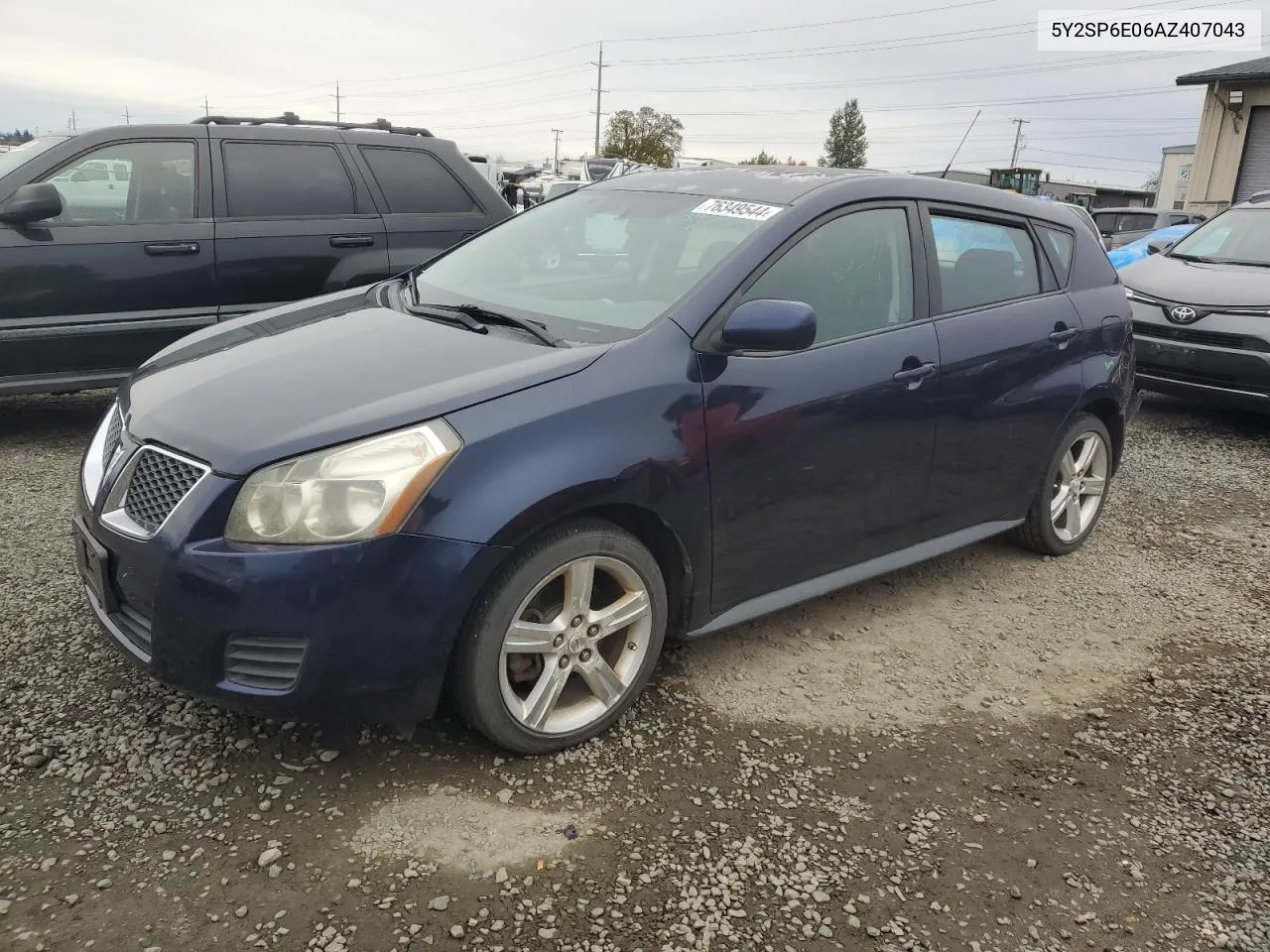 2010 Pontiac Vibe VIN: 5Y2SP6E06AZ407043 Lot: 76349544