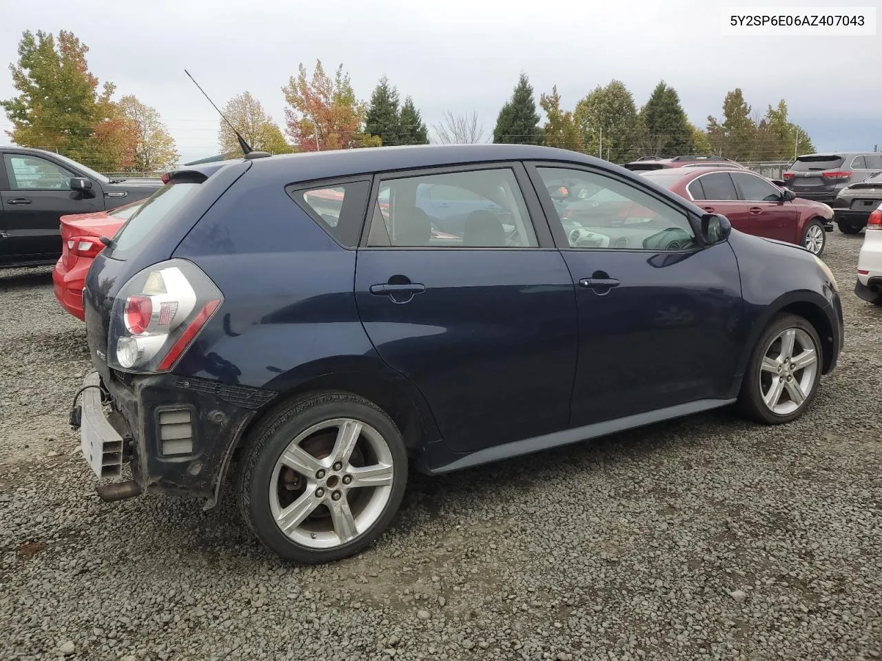 2010 Pontiac Vibe VIN: 5Y2SP6E06AZ407043 Lot: 76349544