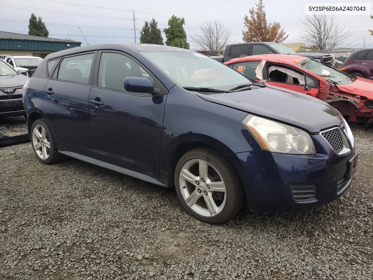 2010 Pontiac Vibe VIN: 5Y2SP6E06AZ407043 Lot: 76349544