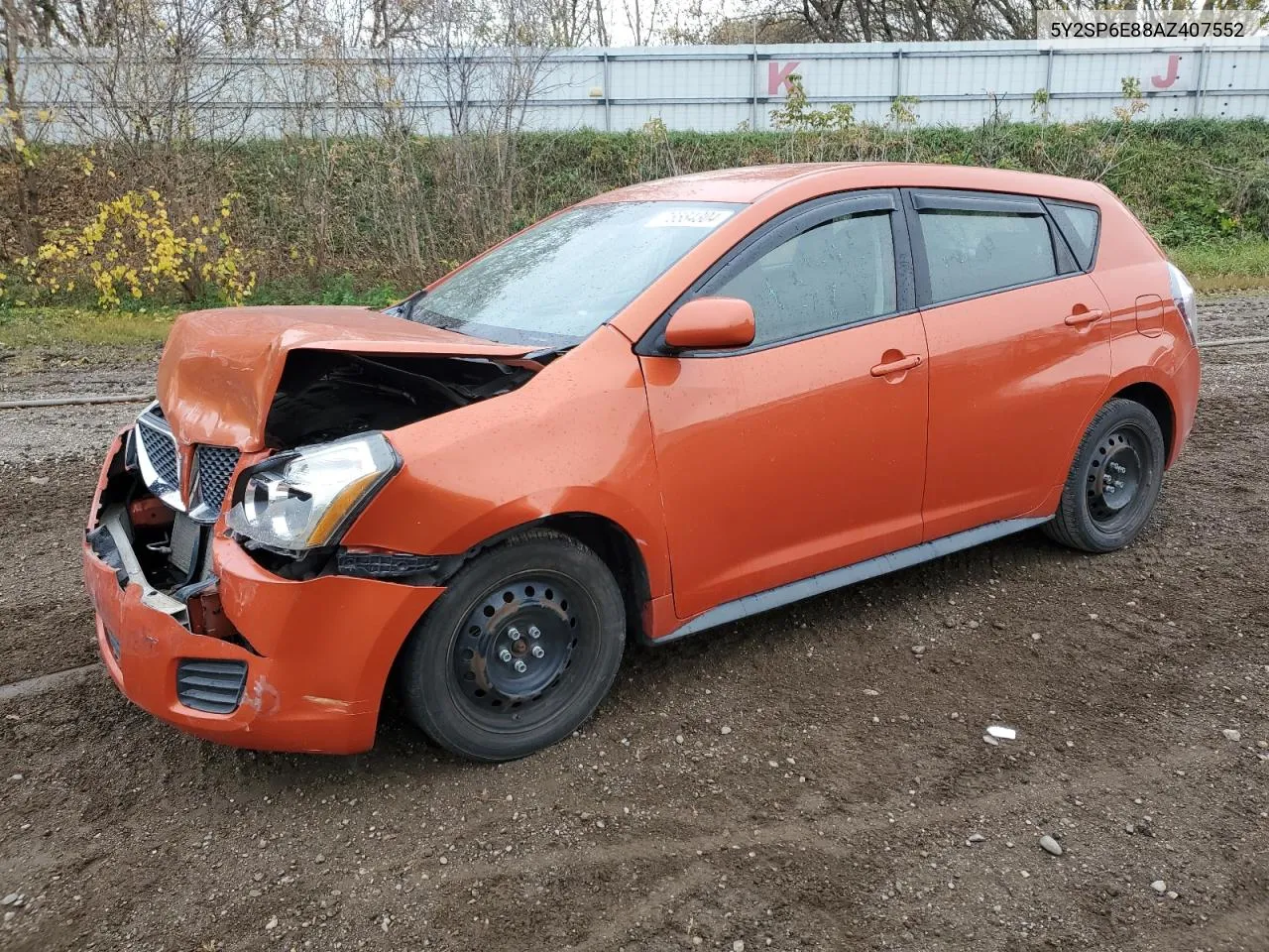 2010 Pontiac Vibe VIN: 5Y2SP6E88AZ407552 Lot: 76584304