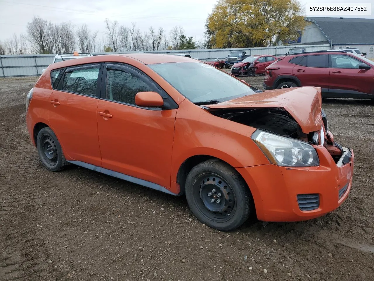 2010 Pontiac Vibe VIN: 5Y2SP6E88AZ407552 Lot: 76584304