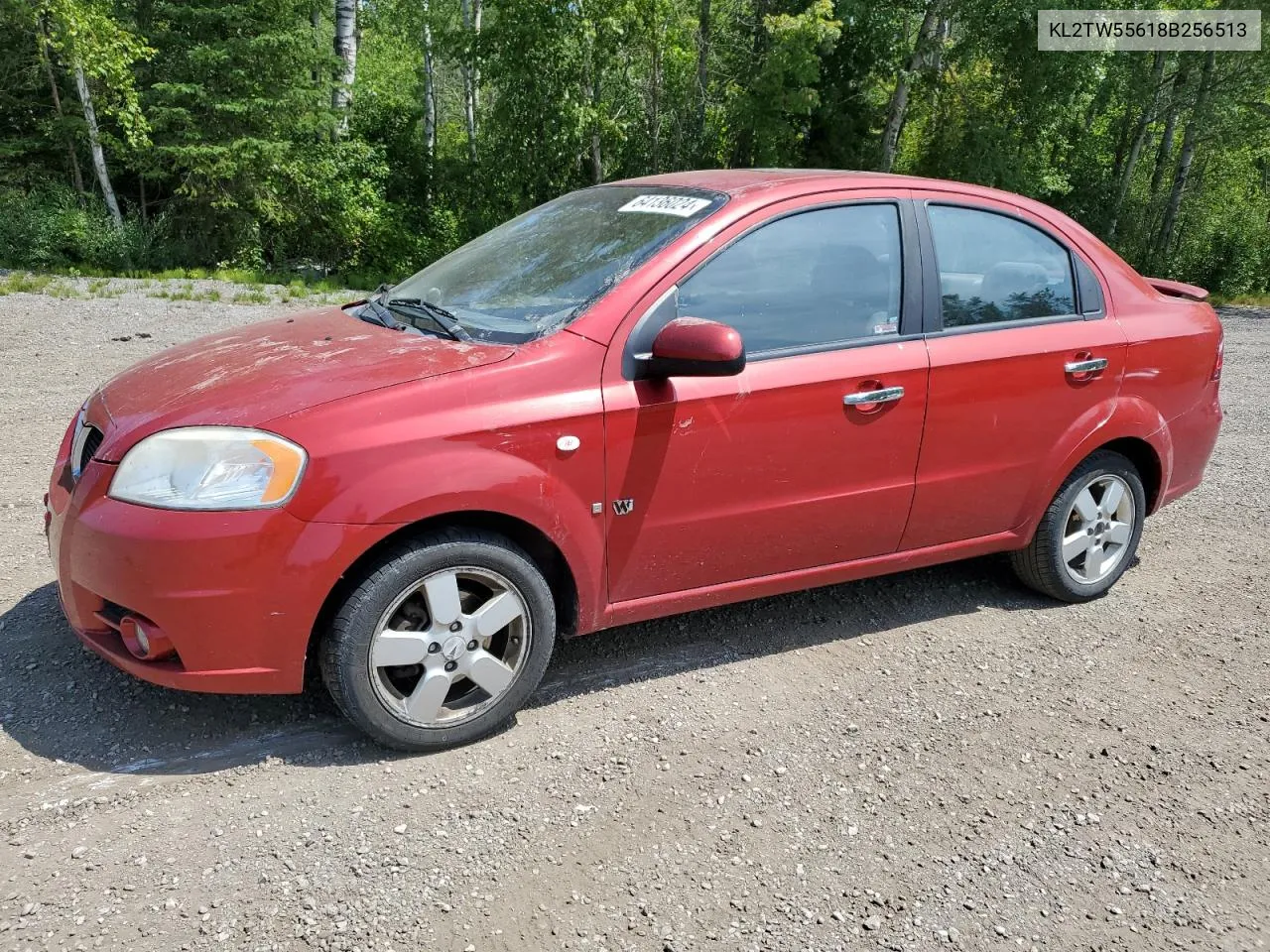 2008 Pontiac Wave Se VIN: KL2TW55618B256513 Lot: 64136024