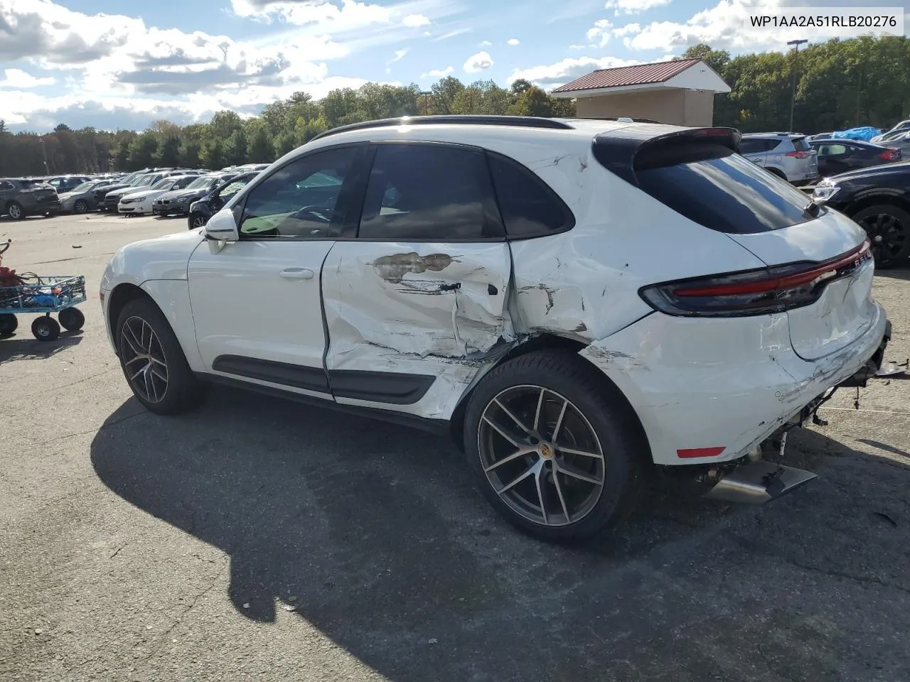 2024 Porsche Macan Base VIN: WP1AA2A51RLB20276 Lot: 71615364