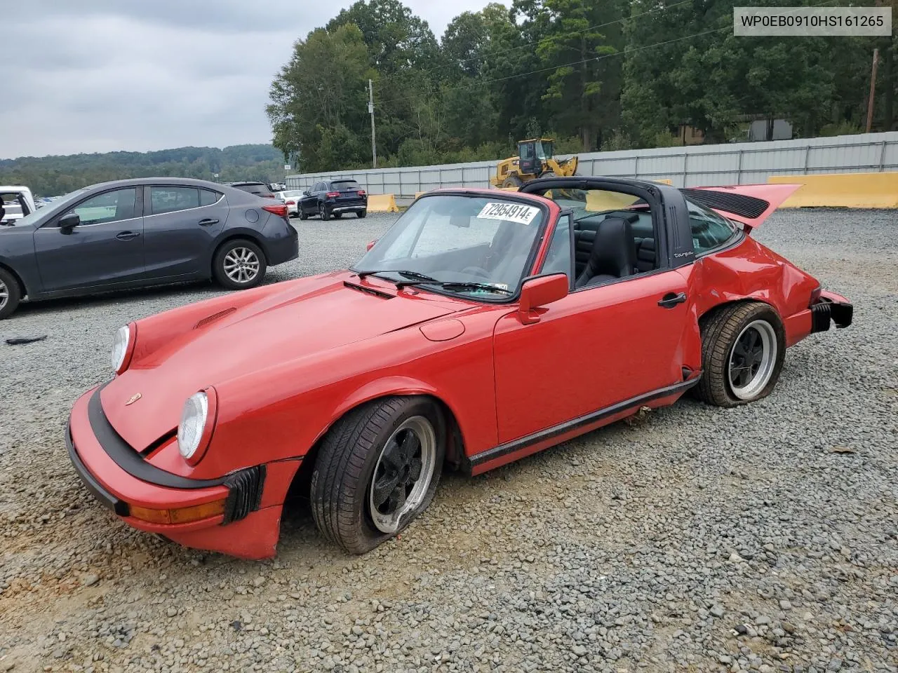 1987 Porsche 911 Carrera VIN: WP0EB0910HS161265 Lot: 72954914