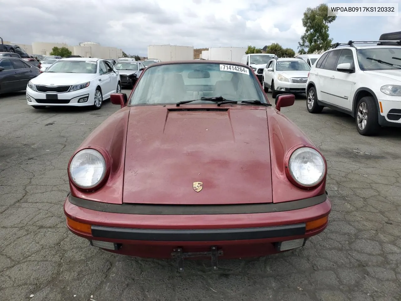 1989 Porsche 911 Carrera VIN: WP0AB0917KS120332 Lot: 71414264