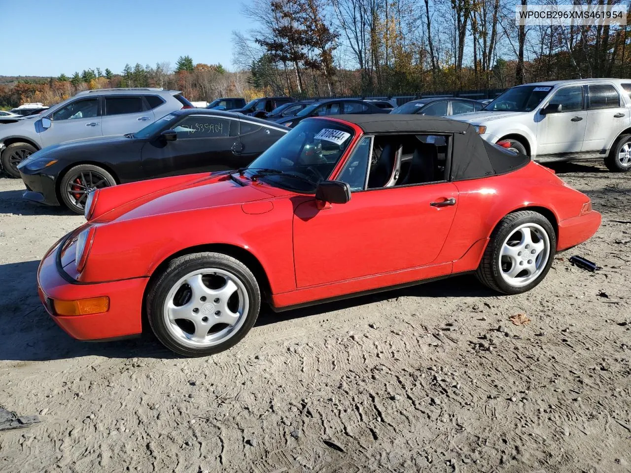 1991 Porsche 911 Carrera 2 VIN: WP0CB296XMS461954 Lot: 78106444