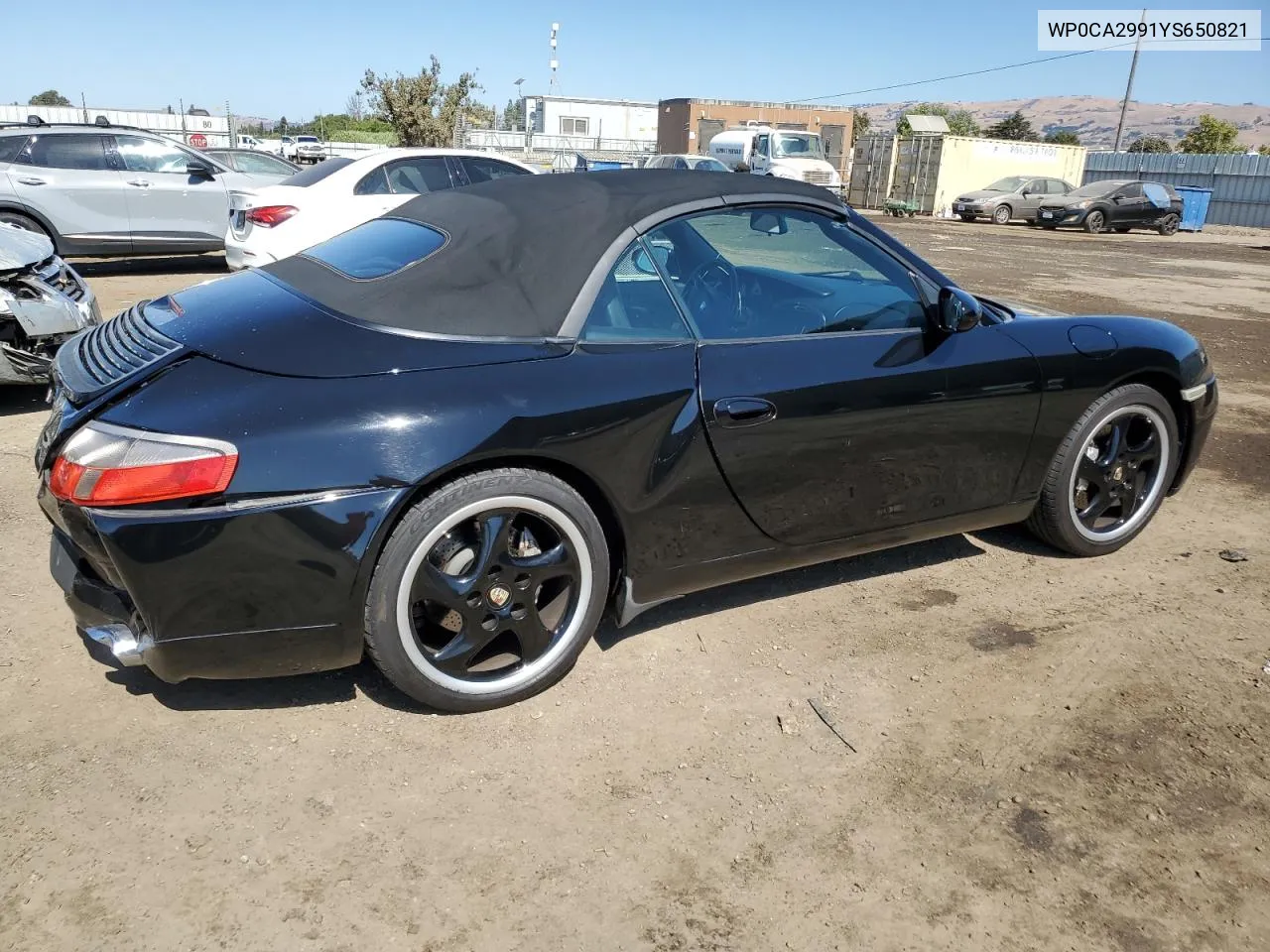 2000 Porsche 911 Carrera 2 VIN: WP0CA2991YS650821 Lot: 72986794