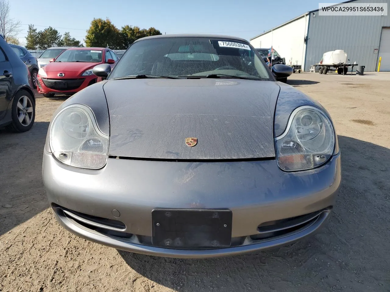 2001 Porsche 911 Carrera 2 VIN: WP0CA29951S653436 Lot: 75600304