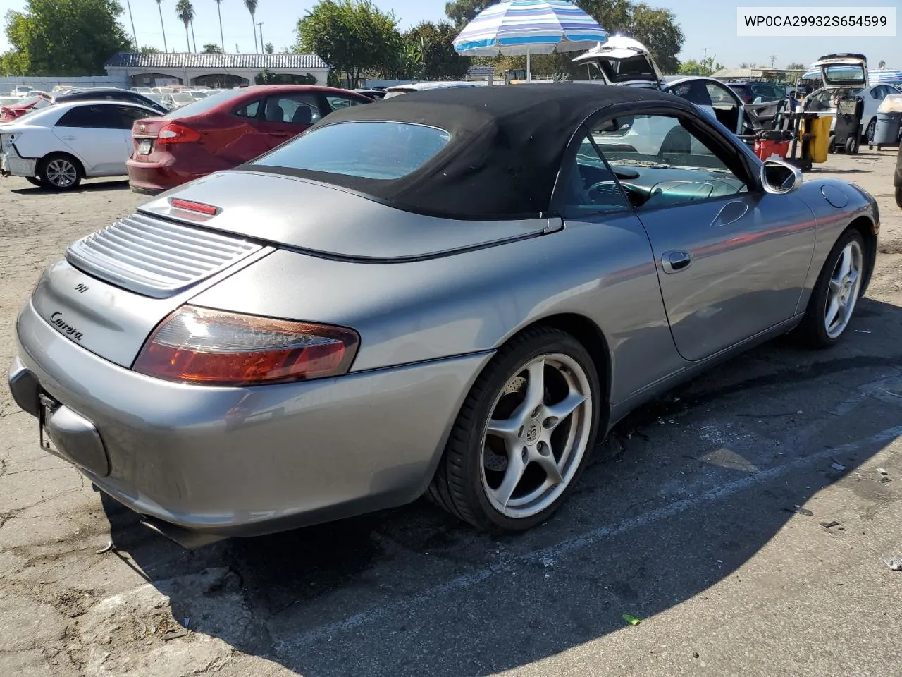 2002 Porsche 911 Carrera 2 VIN: WP0CA29932S654599 Lot: 73353524