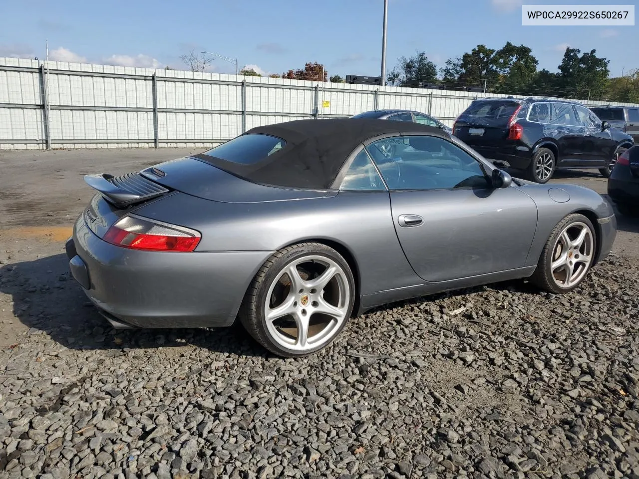 2002 Porsche 911 Carrera 2 VIN: WP0CA29922S650267 Lot: 75166194