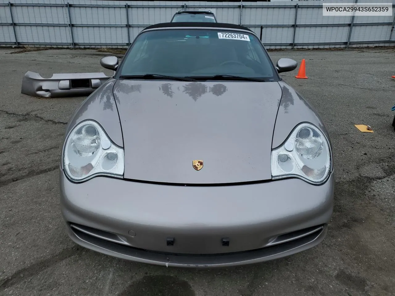 2003 Porsche 911 Carrera 2 VIN: WP0CA29943S652359 Lot: 72263704