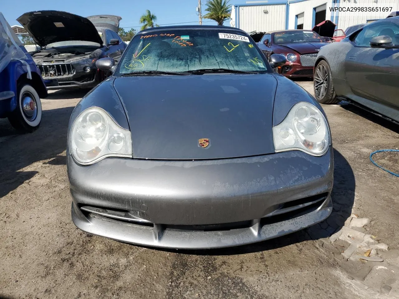 2003 Porsche 911 Carrera 2 VIN: WP0CA29983S651697 Lot: 75235724