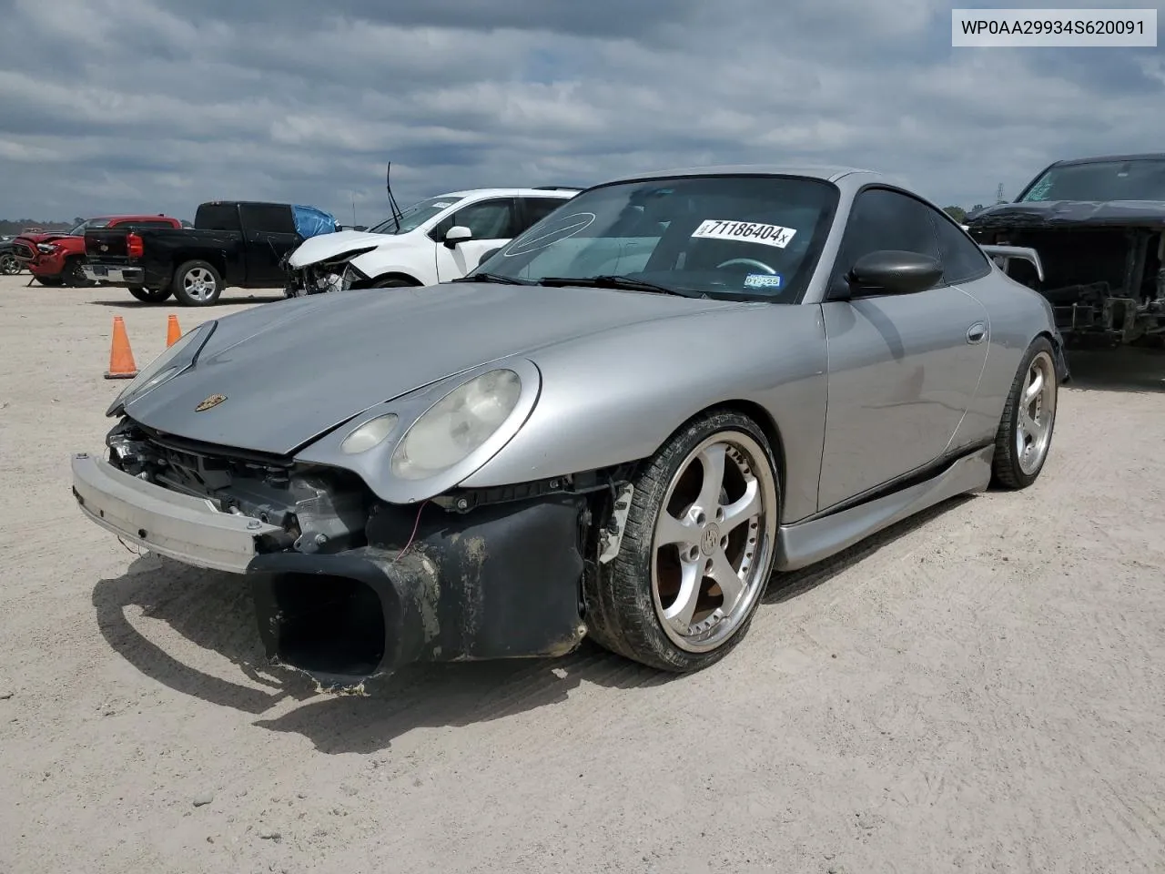 2004 Porsche 911 Carrera 2 VIN: WP0AA29934S620091 Lot: 71186404