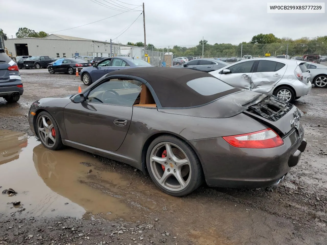 2008 Porsche 911 Carrera S Cabriolet VIN: WP0CB299X8S777239 Lot: 73178794