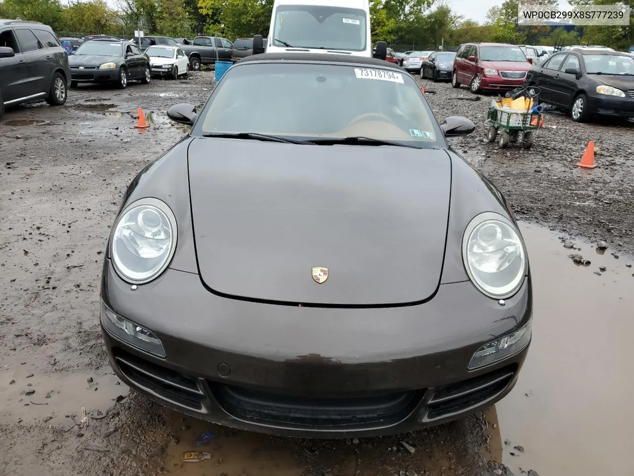 2008 Porsche 911 Carrera S Cabriolet VIN: WP0CB299X8S777239 Lot: 73178794