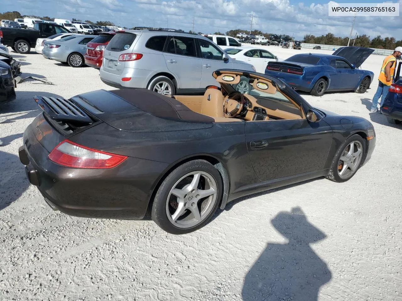 WP0CA29958S765163 2008 Porsche 911 Carrera Cabriolet