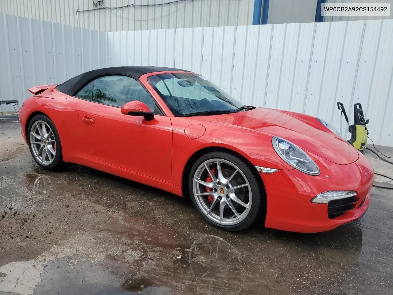 2012 Porsche 911 Carrera S VIN: WP0CB2A92CS154492 Lot: 74218184