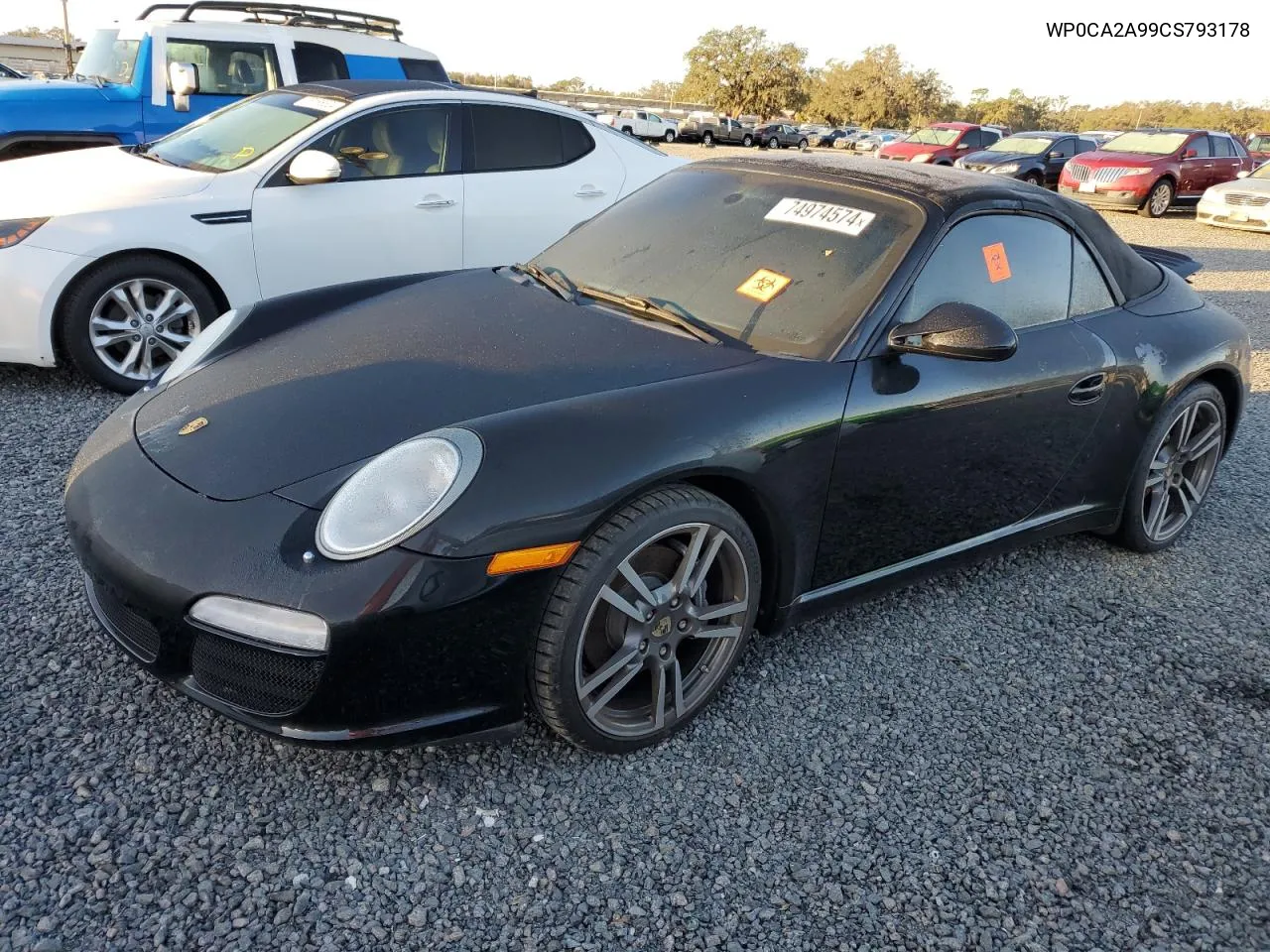 2012 Porsche 911 Carrera 2 Black VIN: WP0CA2A99CS793178 Lot: 74974574