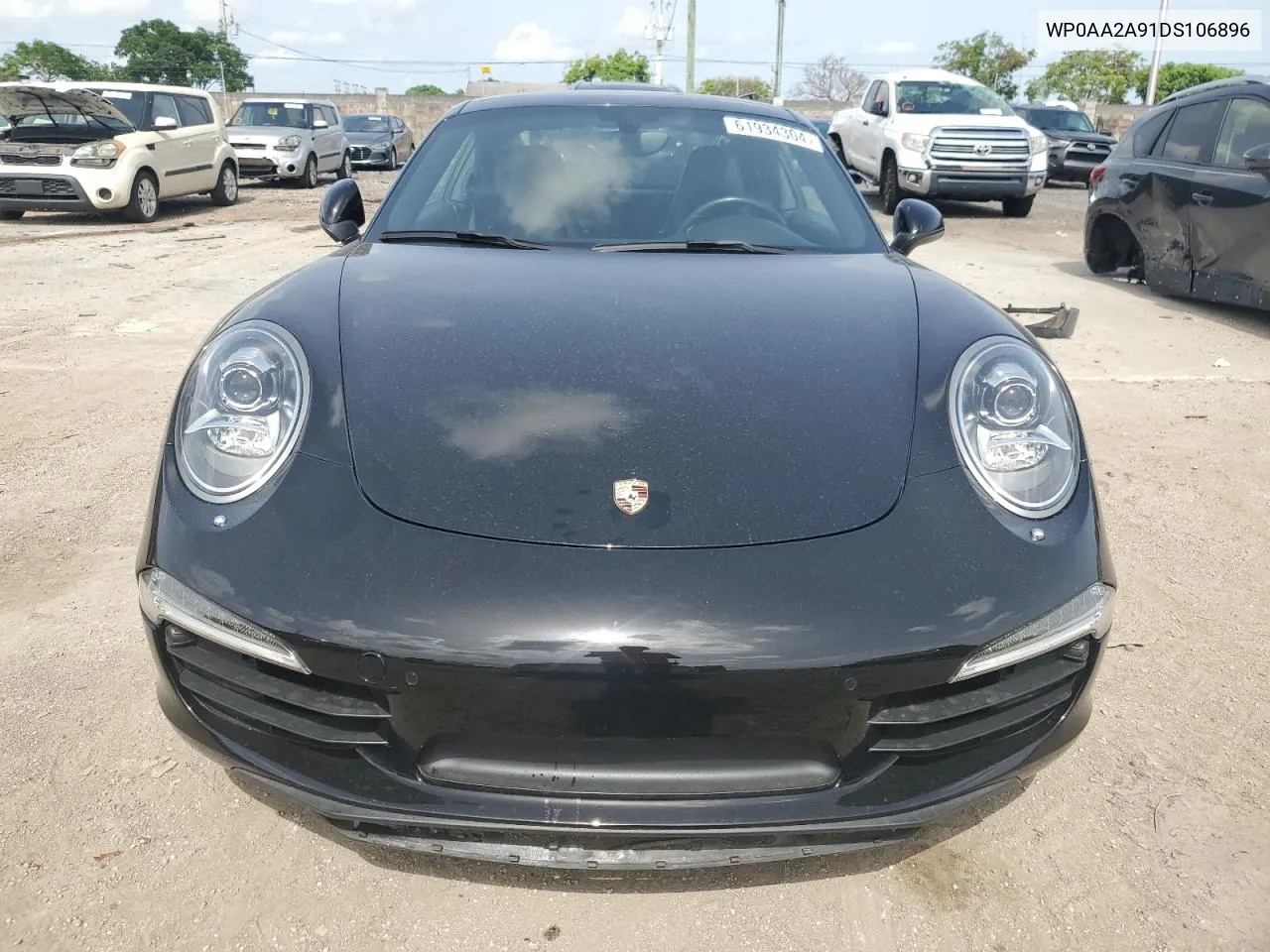 2013 Porsche 911 Carrera VIN: WP0AA2A91DS106896 Lot: 61934304