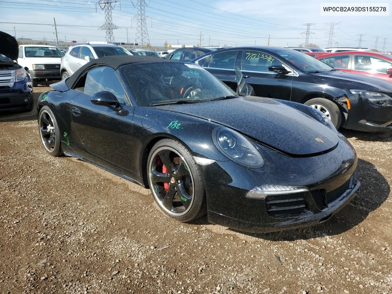 2013 Porsche 911 Carrera S VIN: WP0CB2A93DS155278 Lot: 77531664