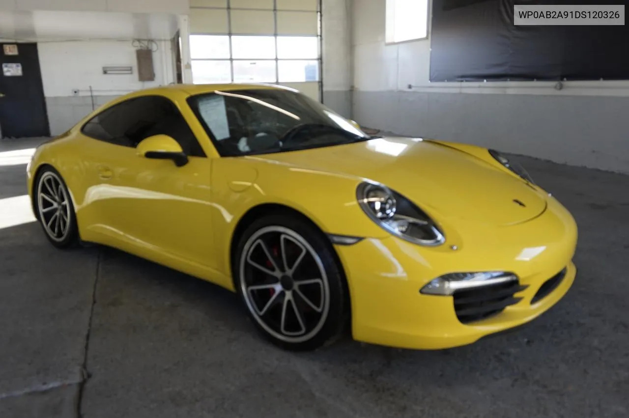 2013 Porsche 911 Carrera S VIN: WP0AB2A91DS120326 Lot: 78662344