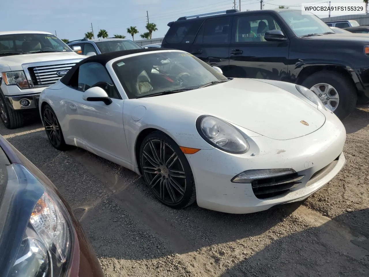 2015 Porsche 911 Carrera S VIN: WP0CB2A91FS155329 Lot: 74730104