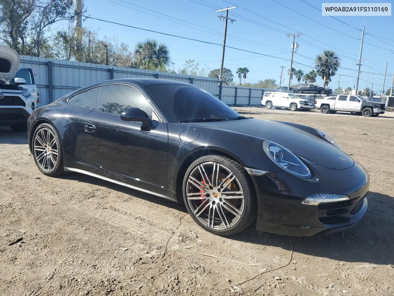 2015 Porsche 911 Carrera S VIN: WP0AB2A91FS110169 Lot: 77675634