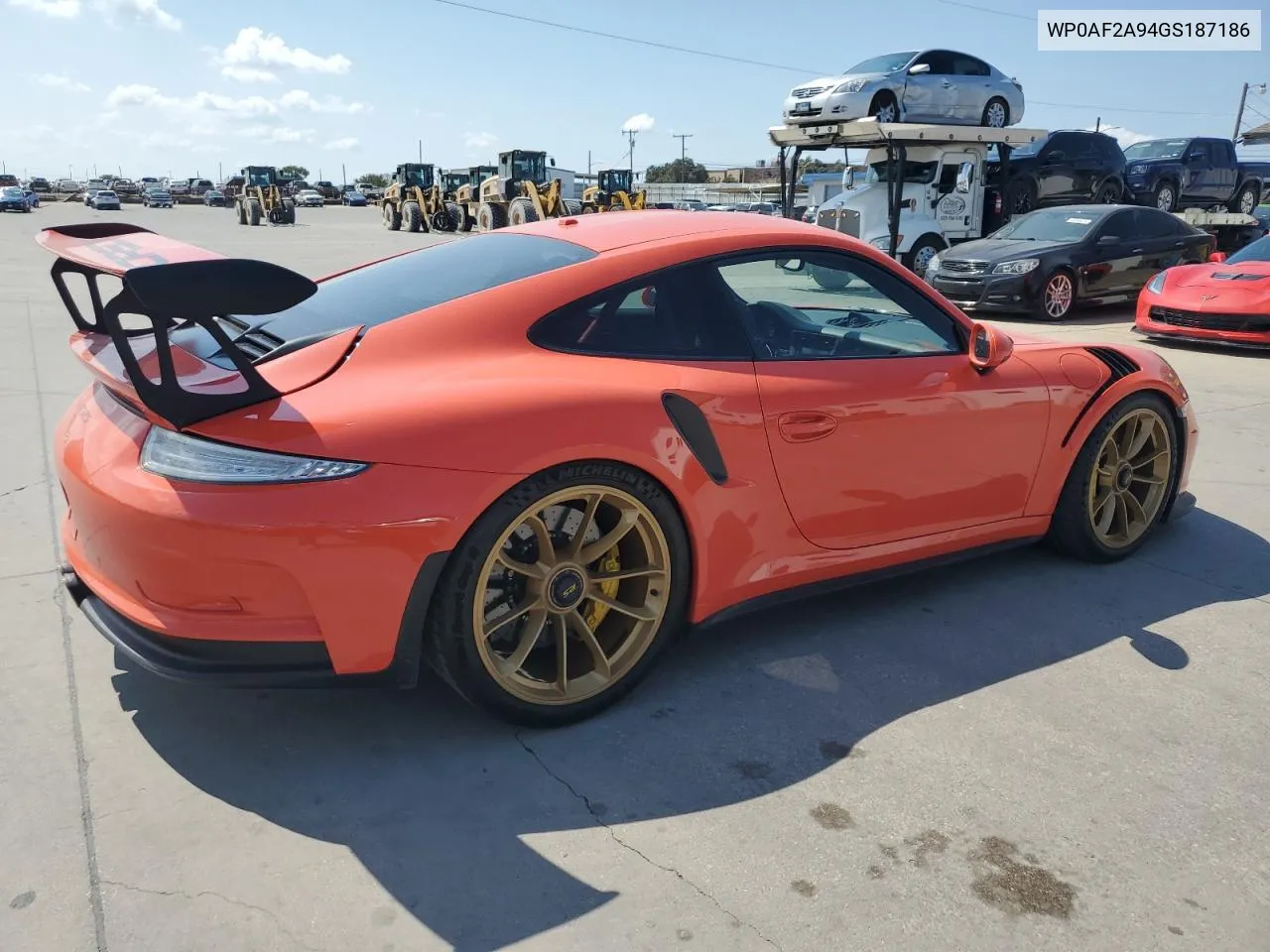 WP0AF2A94GS187186 2016 Porsche 911 Gt3 Rs