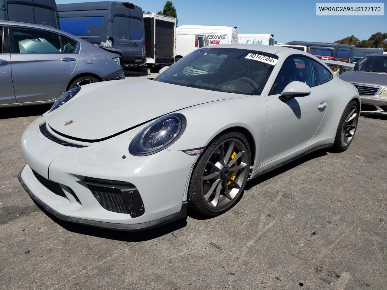 2018 Porsche 911 Gt3 VIN: WP0AC2A95JS177170 Lot: 60147504