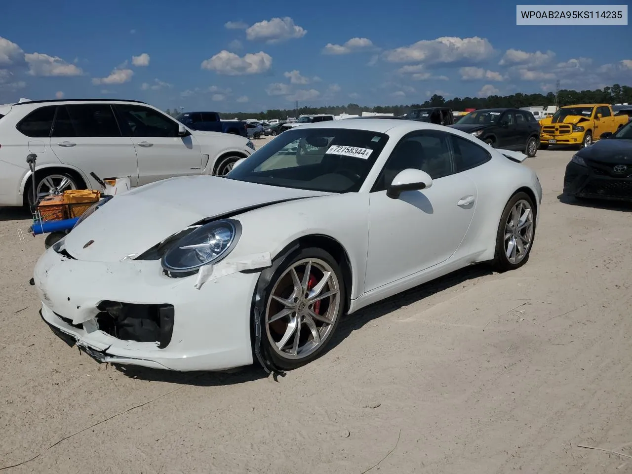 WP0AB2A95KS114235 2019 Porsche 911 Carrera S