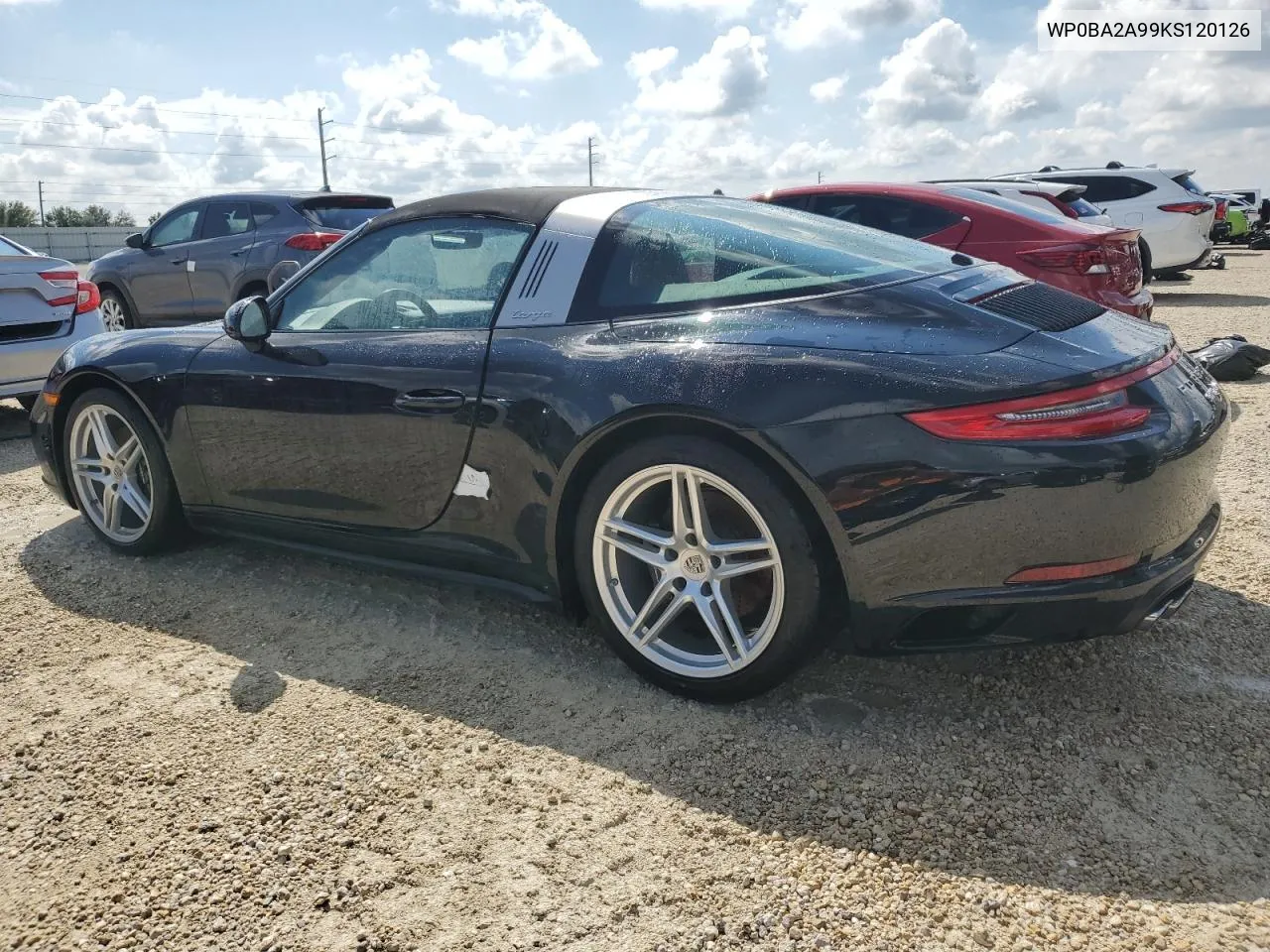 WP0BA2A99KS120126 2019 Porsche 911 Targa