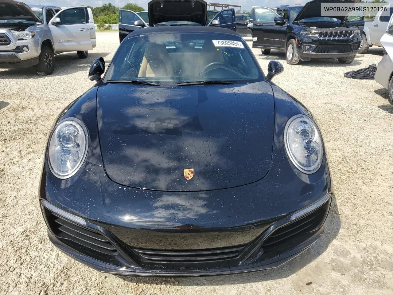 WP0BA2A99KS120126 2019 Porsche 911 Targa