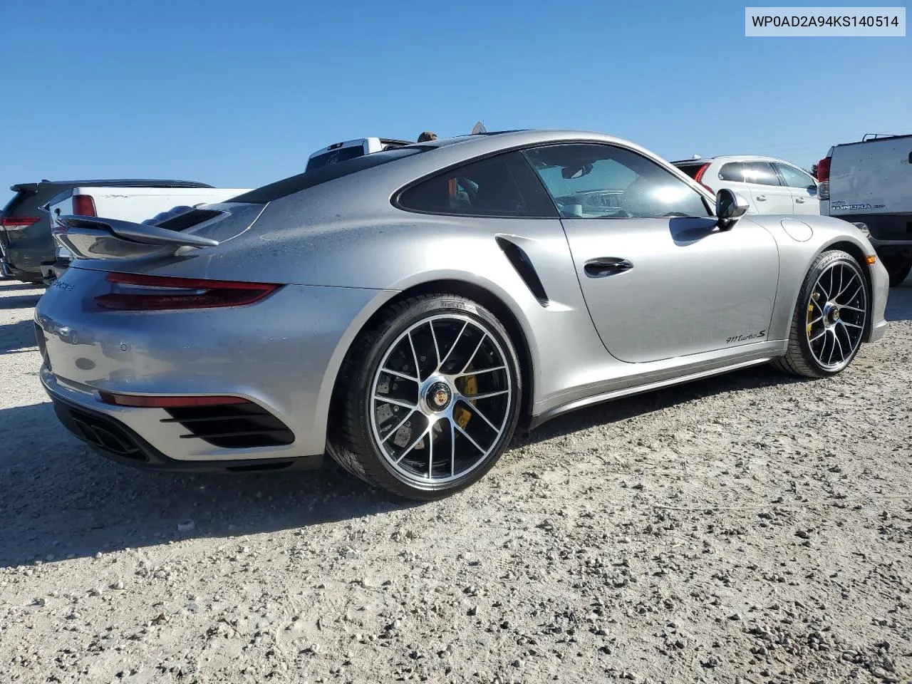 2019 Porsche 911 Turbo VIN: WP0AD2A94KS140514 Lot: 75714224