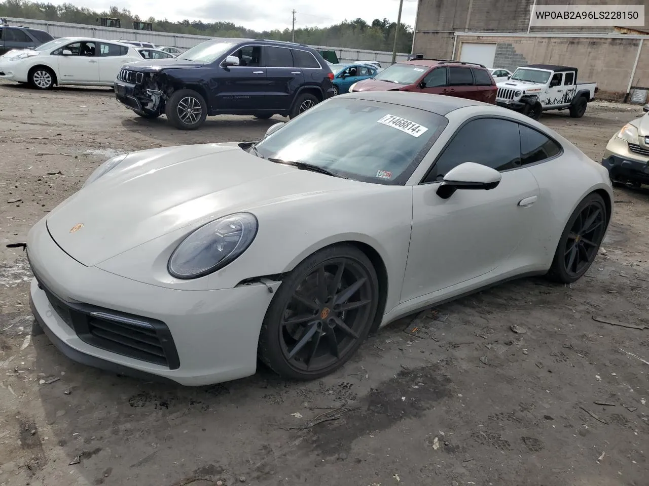 2020 Porsche 911 Carrera S VIN: WP0AB2A96LS228150 Lot: 71468814