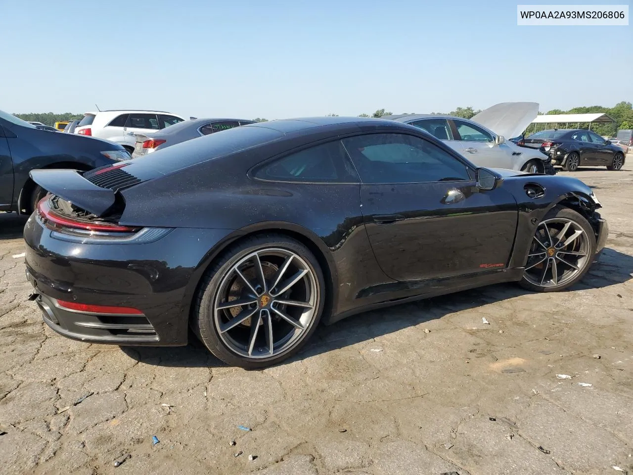 2021 Porsche 911 Carrera VIN: WP0AA2A93MS206806 Lot: 58923294