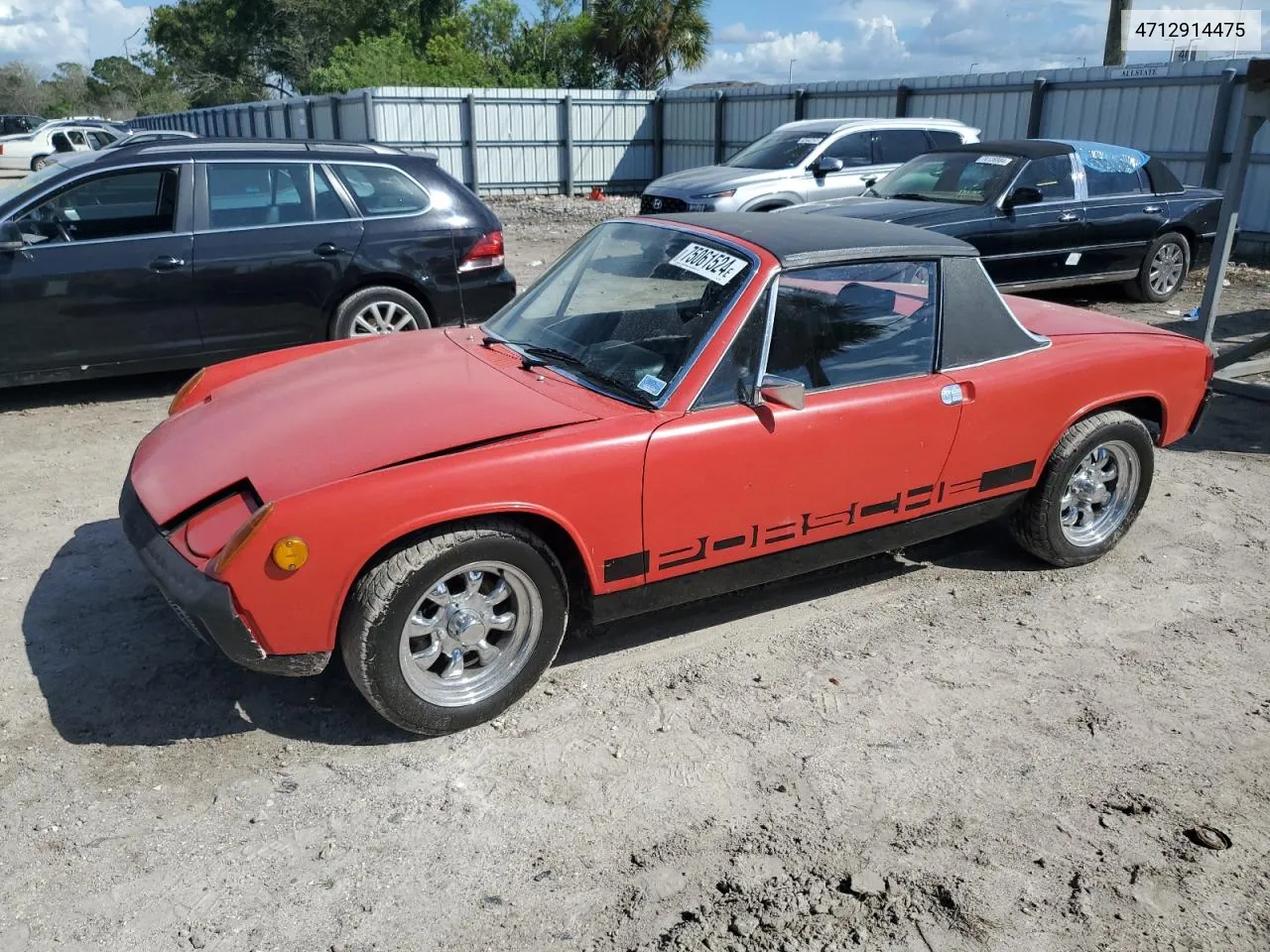 1971 Porsche 914 VIN: 4712914475 Lot: 75061524