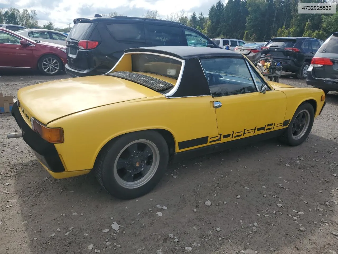 1973 Porsche 914 VIN: 4732925539 Lot: 73397124