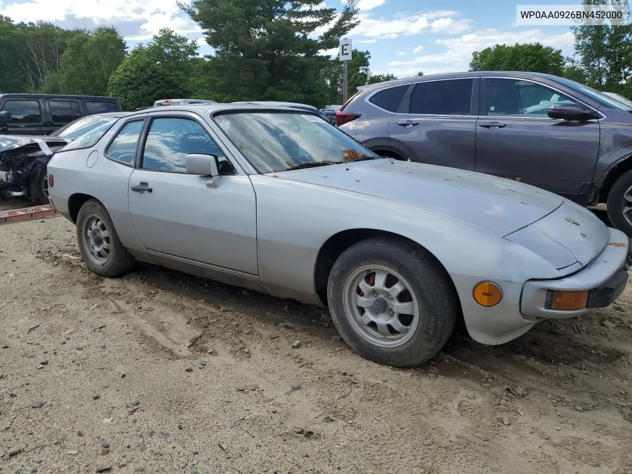 WP0AA0926BN452000 1981 Porsche 924