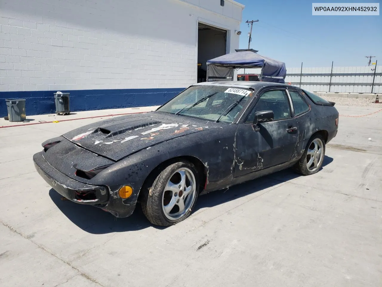 1987 Porsche 924 S VIN: WP0AA092XHN452932 Lot: 62488714