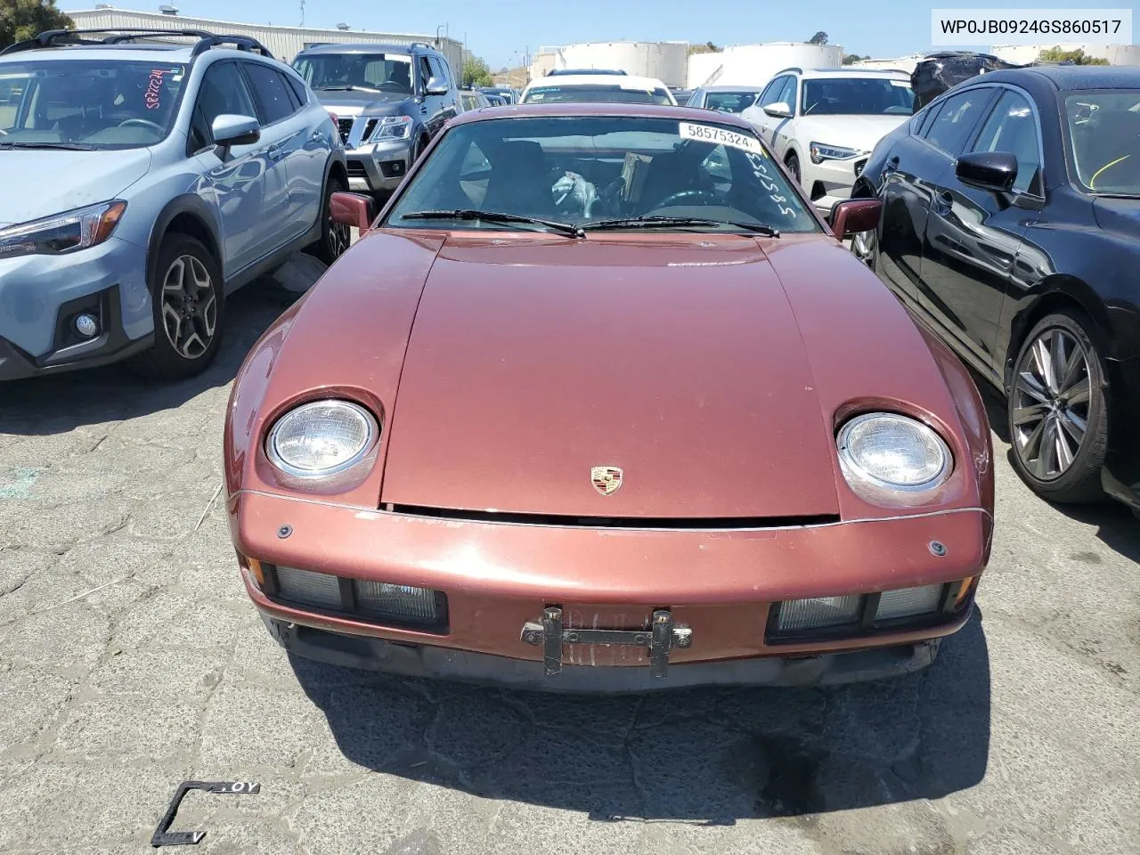 1986 Porsche 928 S VIN: WP0JB0924GS860517 Lot: 58575324